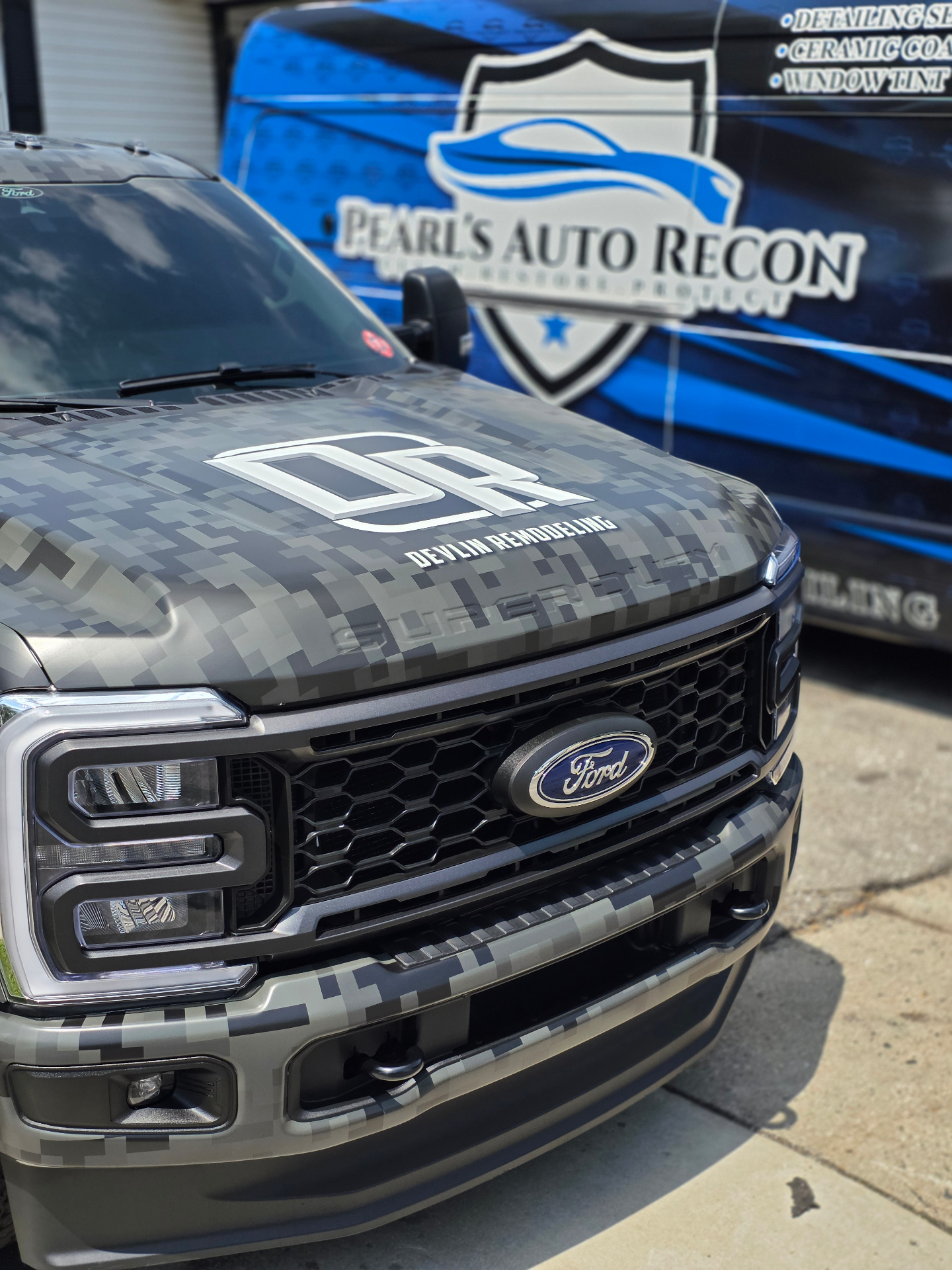 Ford F250 wrapped truck with ceramic coating in Independence, KY