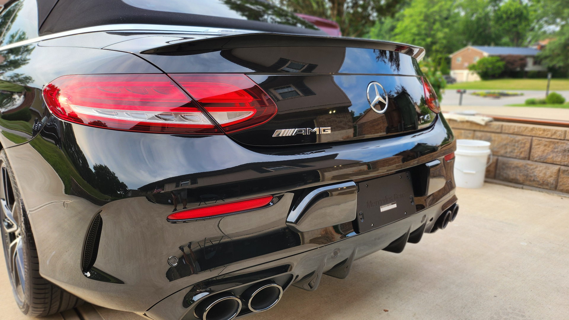 Mercedes-AMG C43 after a System X ceramic coating installation in Villa Hills, KY